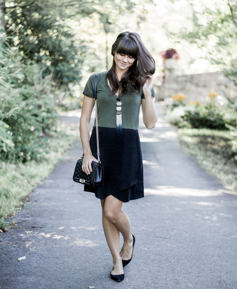 anthropologie color block dress